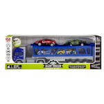 Diecast Truck Set - Battery Operated with 4 Racers